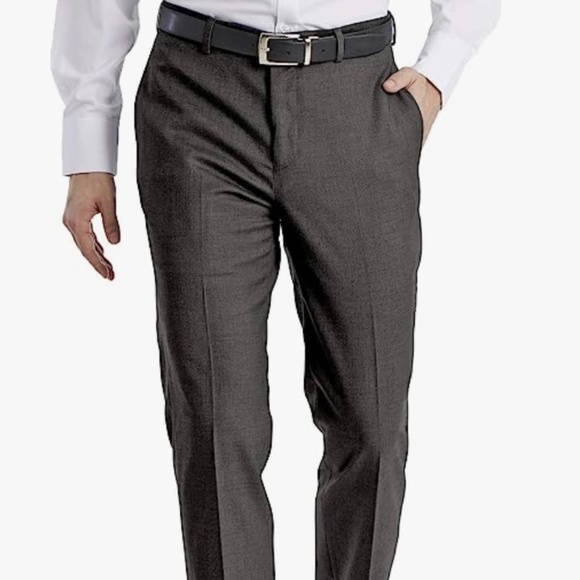 Brand New - Calvin Klein Men's Slim Fit Dress Pant - 34 x 32 - Charcoal Grey - Picture 1 of 6